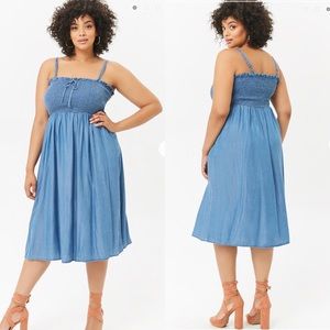 NWT Chambray Midi Dress